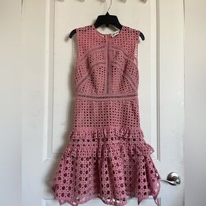 Self-portrait pink dress